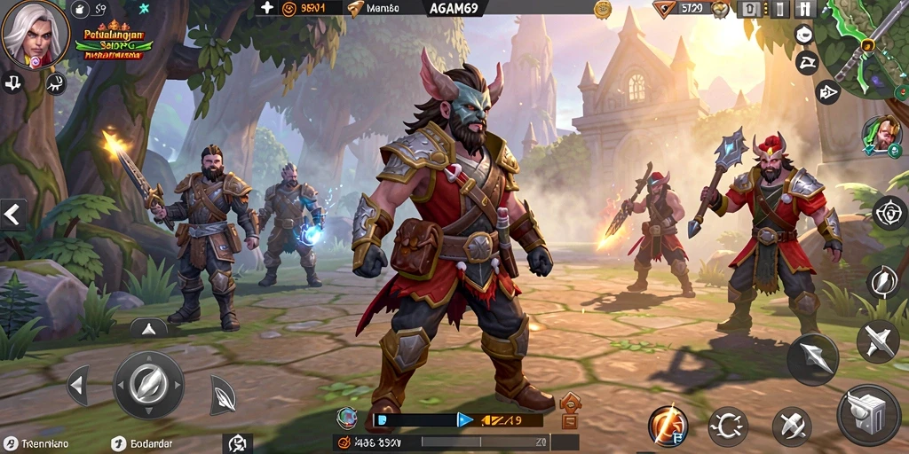 Screenshot AGAM69 menampilkan aksi seru di dunia MMORPG yang menakjubkan.