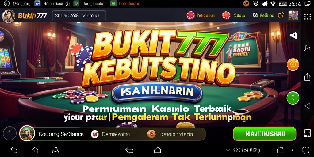Tampilan gameplay BUKIT777 dengan efek grafis yang memukau.
