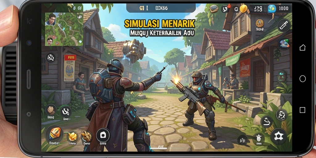 Tampilan gameplay IDX66 dengan elemen simulasi yang menarik dan interaktif.