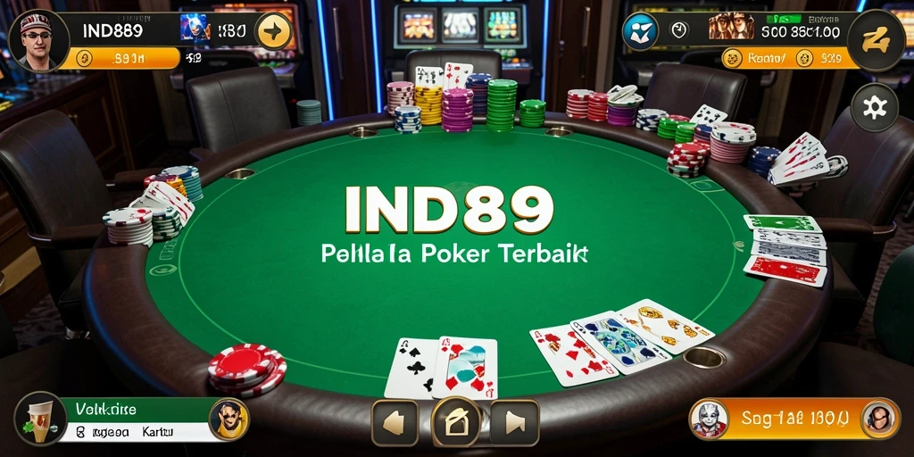 Tampilan gameplay Poker yang seru di IND89.