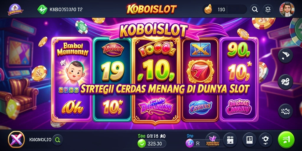 Tangkapan layar gameplay menunjukkan strategi cerdas dalam KOBOISLOT.