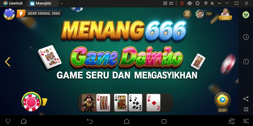 Tampilan menarik dari gameplay Domino di MENANG666.