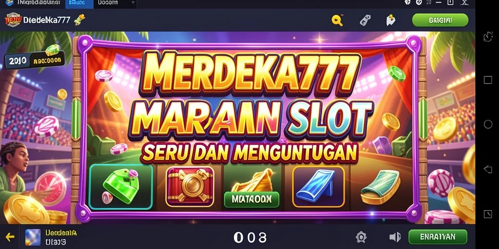 Screenshot gameplay MERDEKA777 menampilkan keseruan permainan Slot.