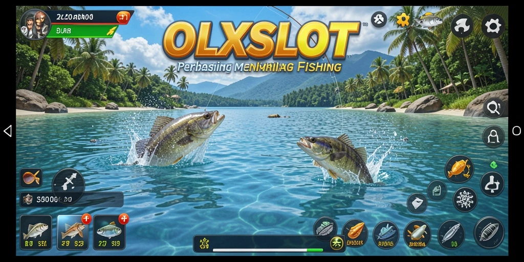 Screenshot utama OLXSLOT menampilkan gameplay memancing yang seru dan grafis yang menakjubkan.