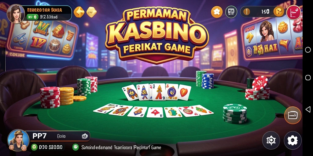 Tampilan gameplay PP7 yang menarik dalam suasana kasino.