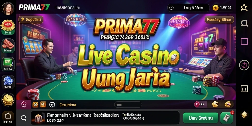 Tampilan gameplay langsung PRIMA77 yang menarik dan interaktif.