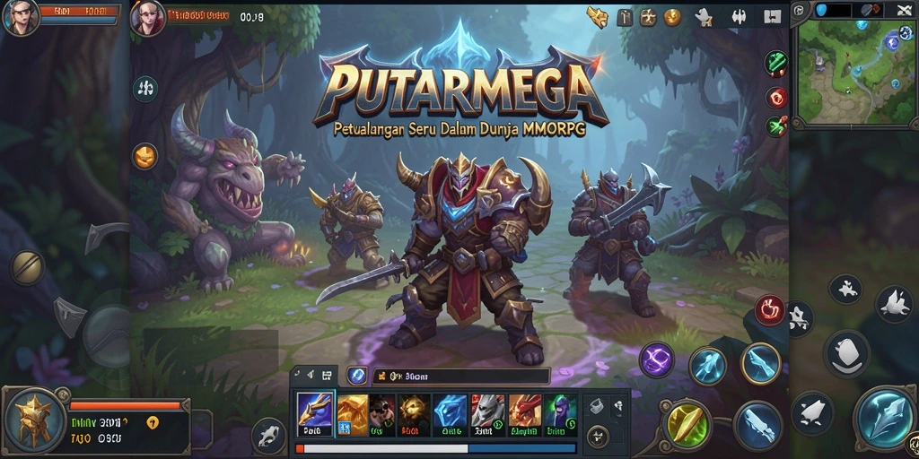 Screenshot gameplay PUTARMEGA memperlihatkan aksi seru dalam dunia MMORPG.