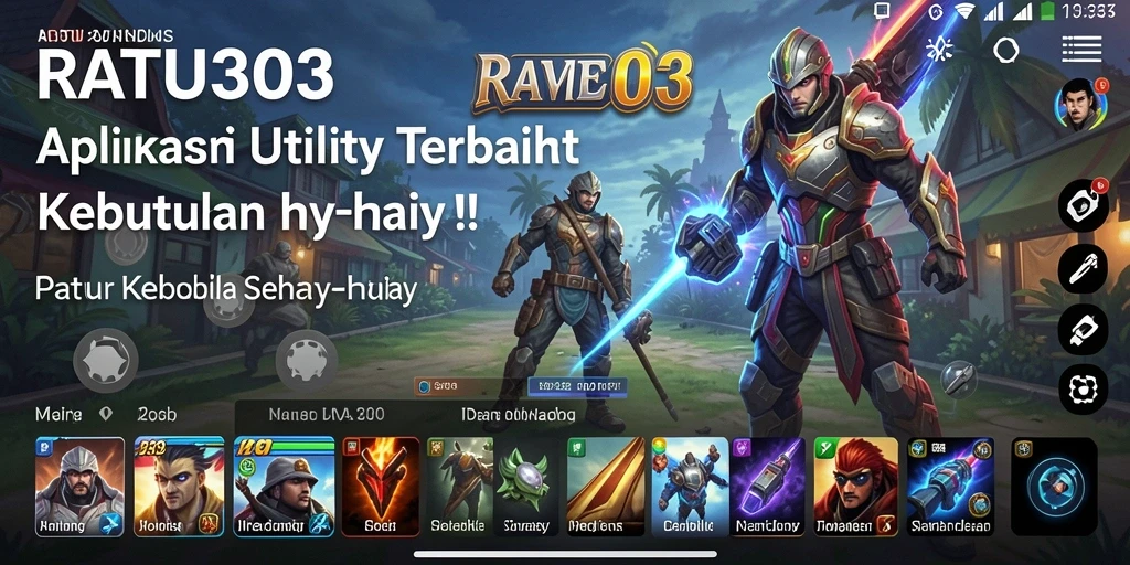 Screenshot utama RATU303 menampilkan antarmuka pengguna yang ramah.