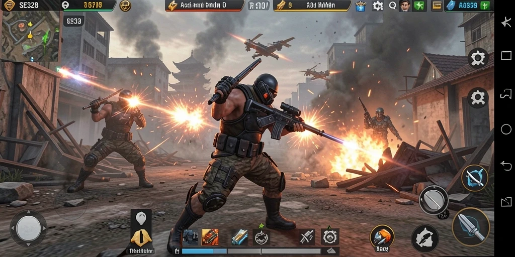 Tangkapan layar gameplay SE328 dengan aksi pertarungan yang menegangkan.