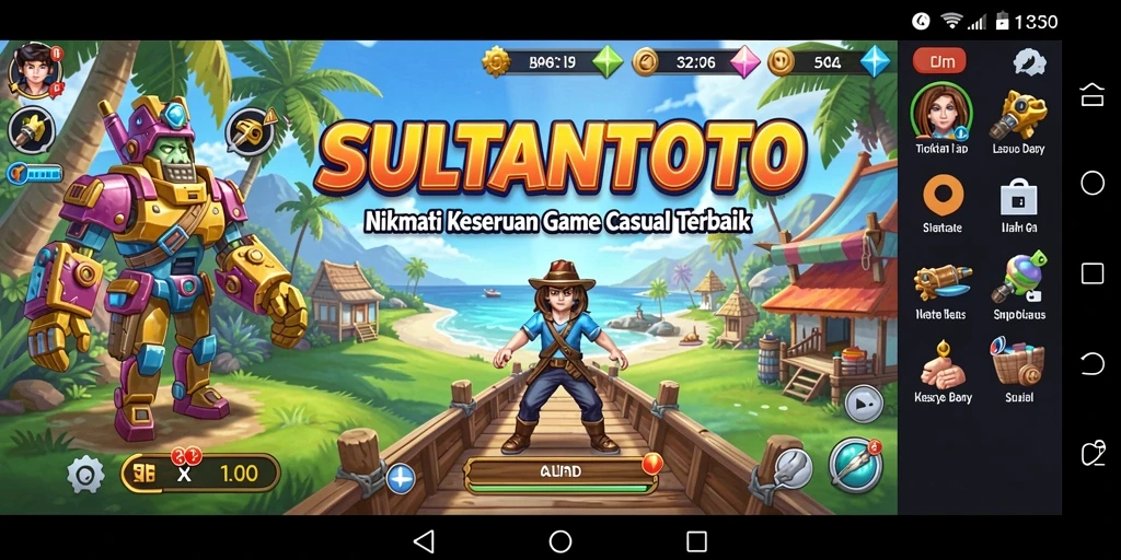 Tampilan gameplay SULTANTOTO yang seru dan menghibur.