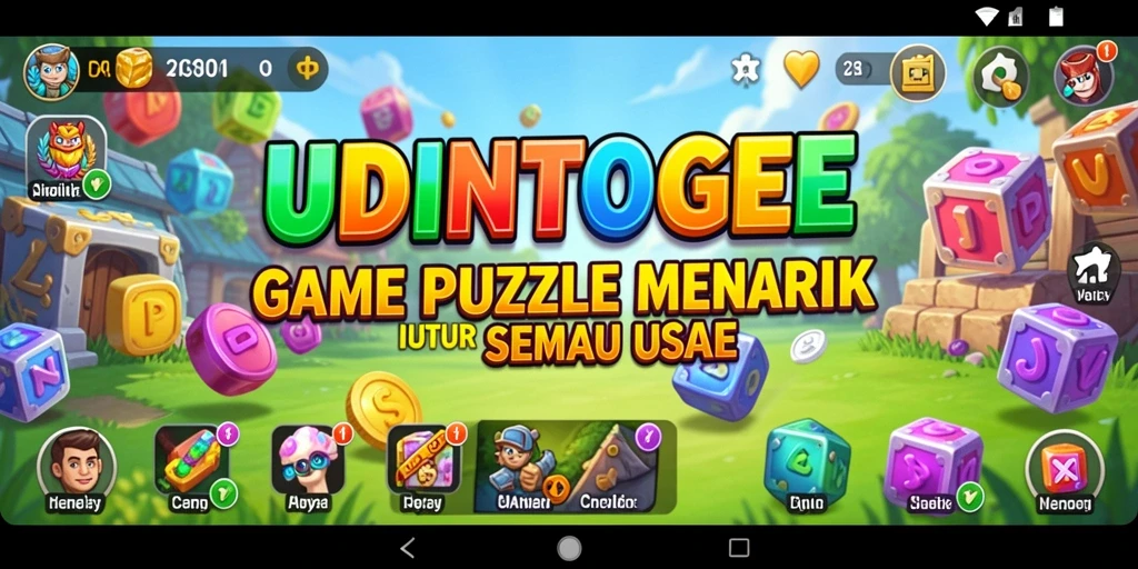 Gameplay seru dari UDINTOGEL yang menantang Anda menyelesaikan teka-teki.