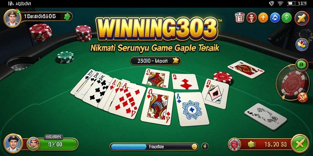 Gameplay WINNING303 yang seru dengan tampilan papan Gaple.